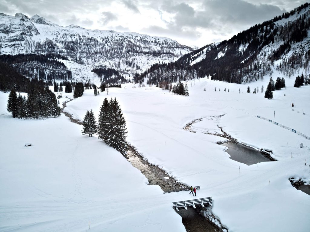 Winterwandelen Gnadenalm Oostenrijk