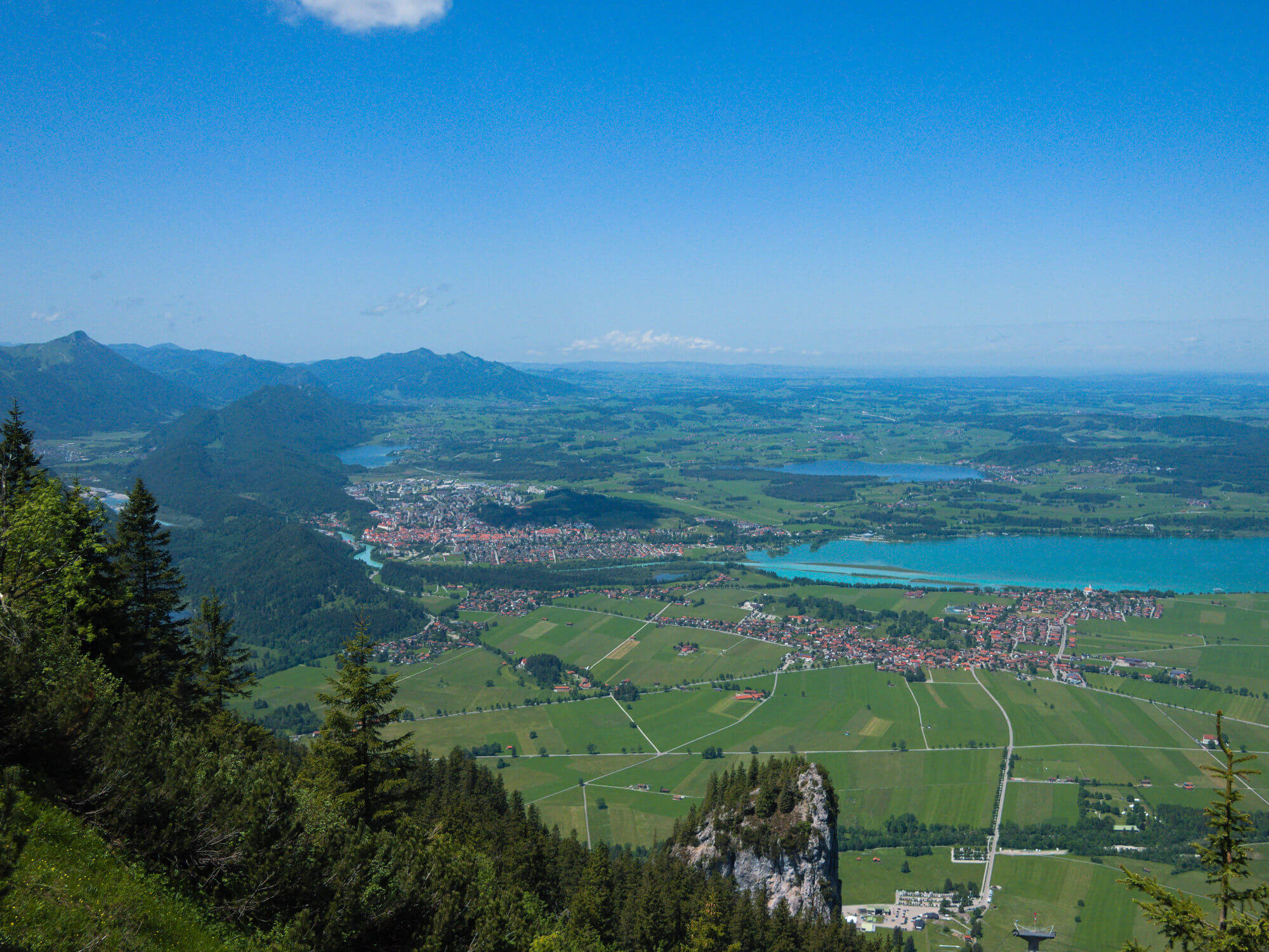 Uitzicht Tegelberg Allgäu