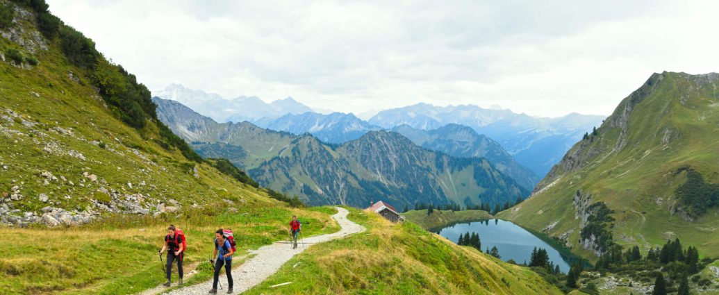 Wandelen bergen Allgäu Alpen Duitsland