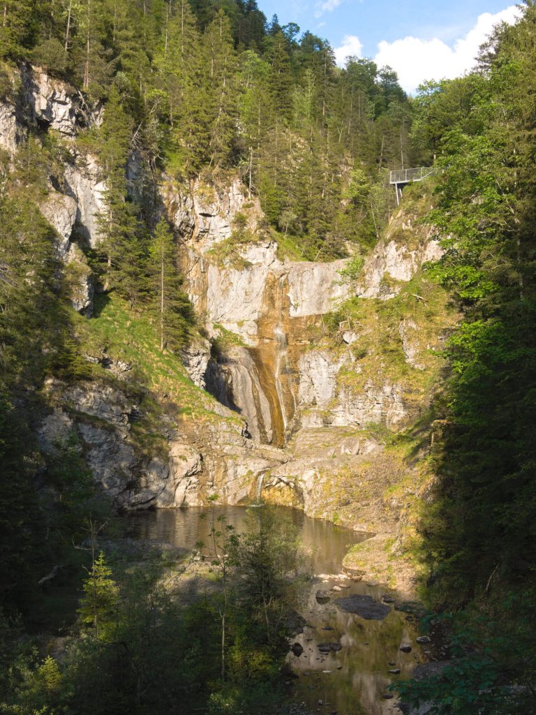 Stuibenfall waterval Reutte waterval Oostenrijk