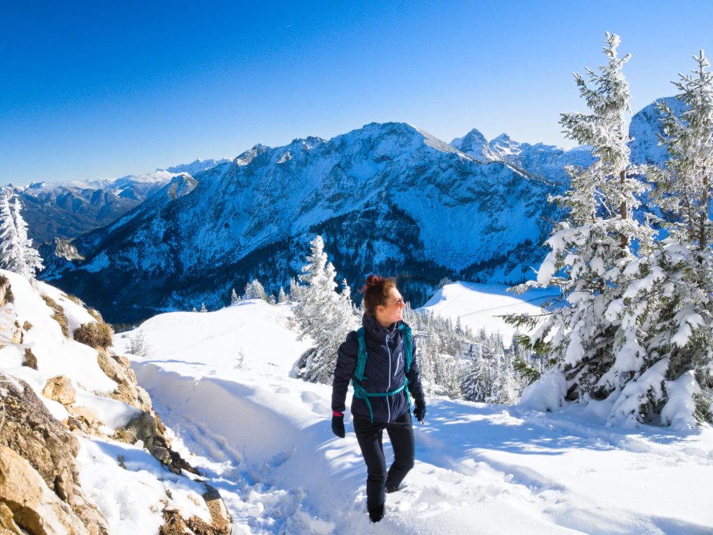 Winterwandelen in bergen Alpen tips